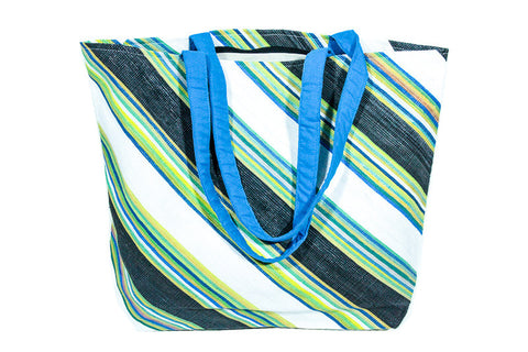 Recycled Woven Plastic Tote - Large