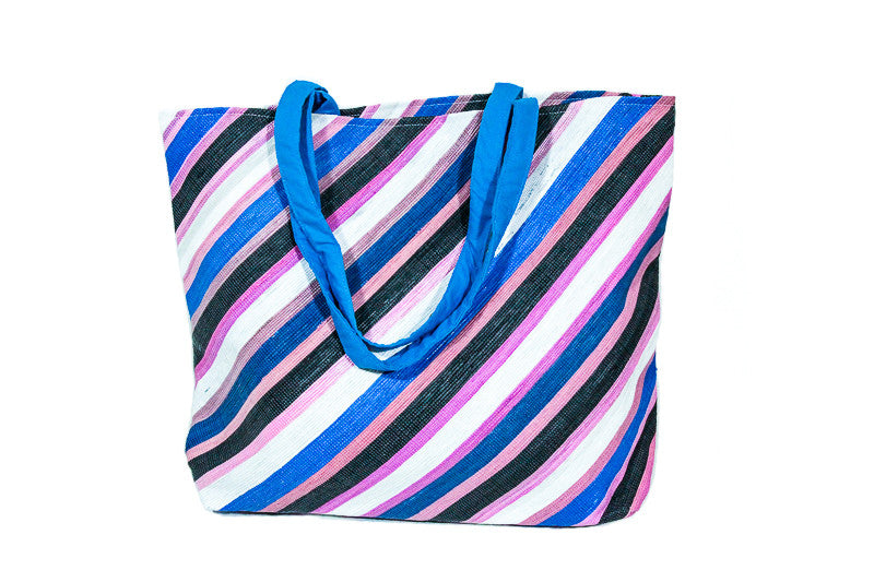 Recycled Woven Plastic Tote - Large