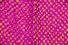 Silk Bandhani Scarf - Pink