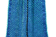 Silk Bandhani Scarf - Light Blue